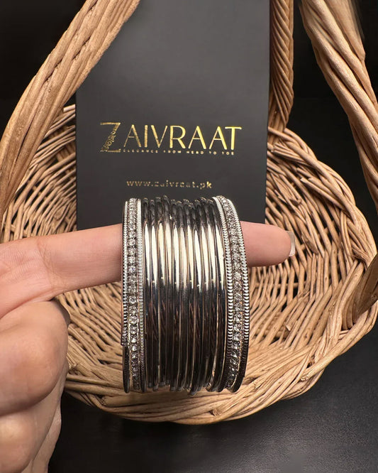 Roshni - Steel Bangles (Silver)