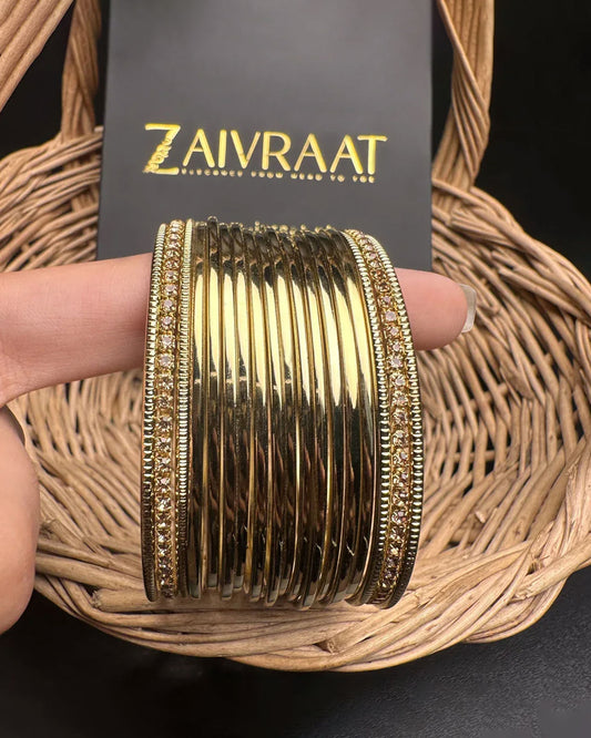 Roshni - Steel Bangles (Golden)