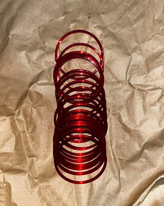 Maya Ali Inspired Red Glass Bangles