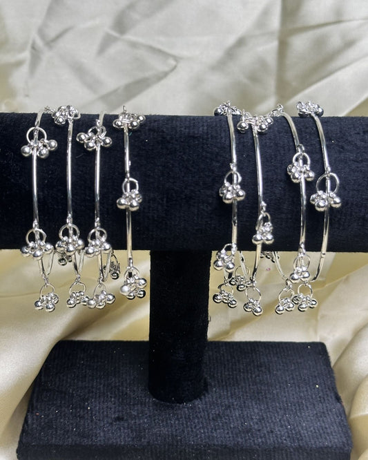 Silver Kashmari Bangles
