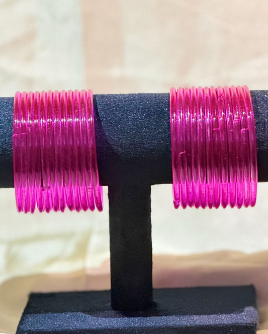 Jelly Bangles (Hot Pink)