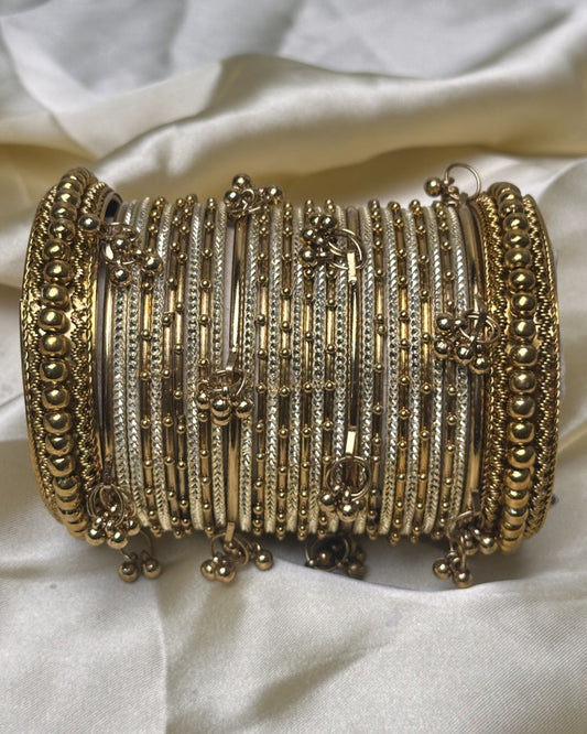Golden Steel Kashmiri Set