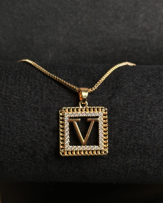Long Square V Necklace