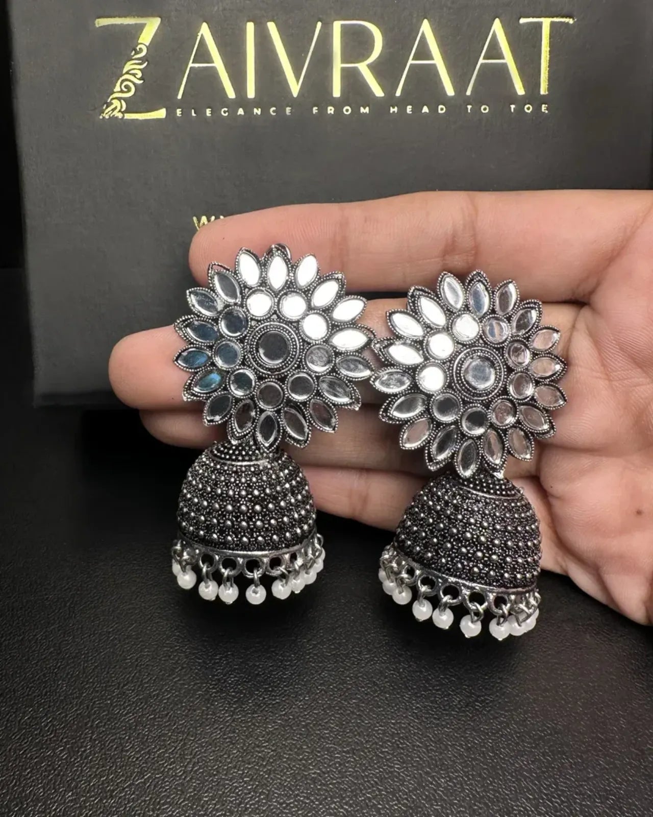 Zeenat Jhumki (Silver)