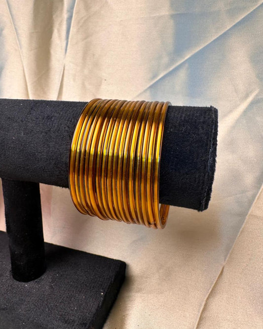 Copper Glass Bangles