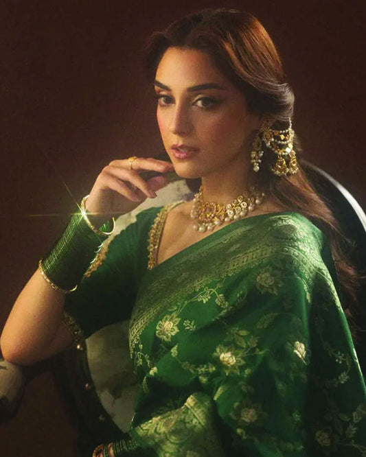 Maya Ali Inspired Green Bangle set