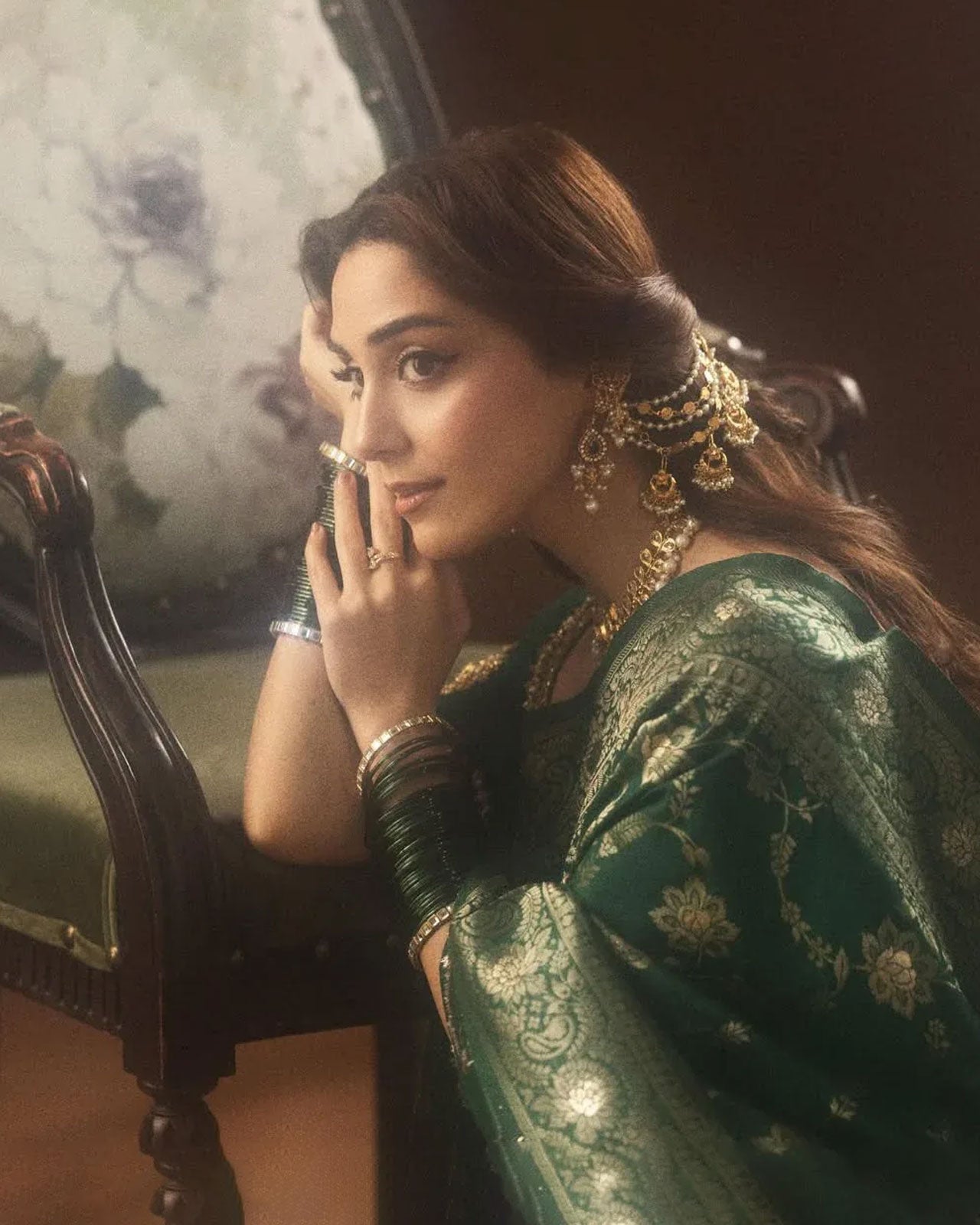 Maya Ali Inspired Green Bangle set