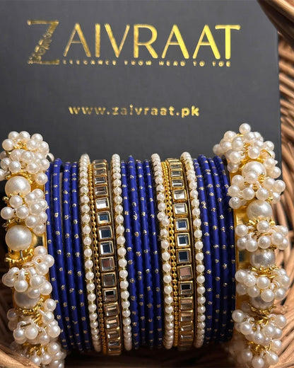 Zewrak - Square Kundan Bangle Set