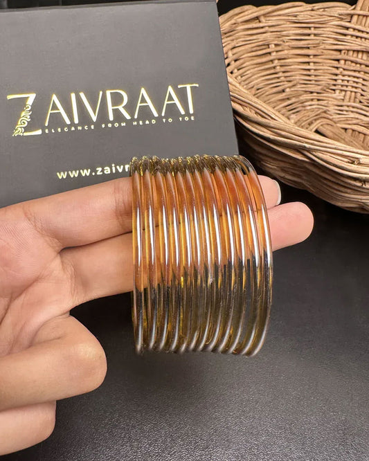 Aaina Glass Bangles (Gold)