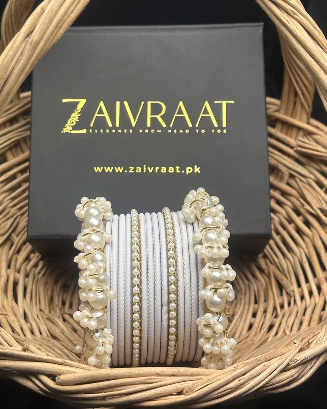 Durrah - Pearl Metal Bangles
