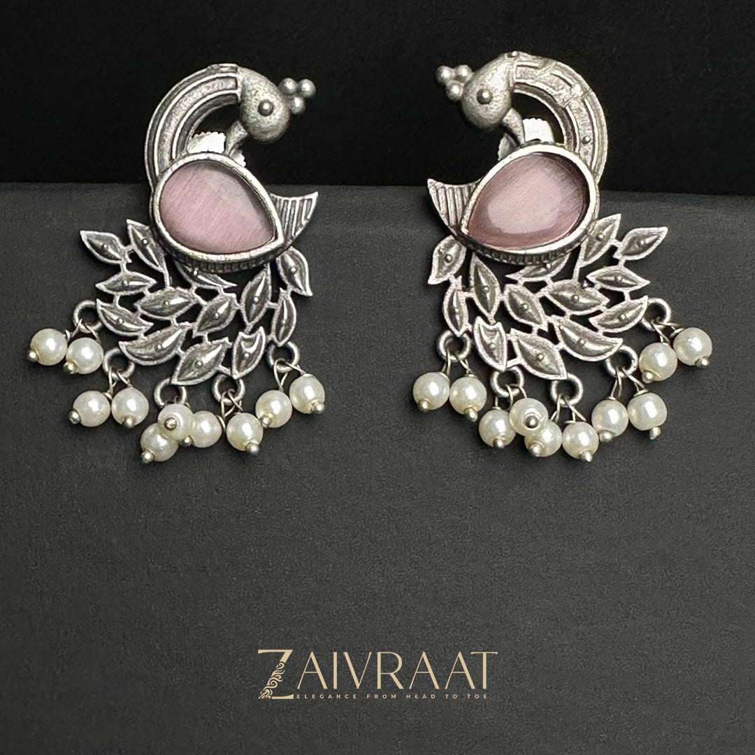 Moor Pankh Jhumki (Pink)