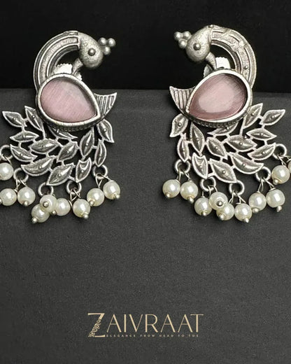 Moor Pankh Jhumki (Pink)