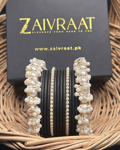 Durrah - Pearl Metal Bangles