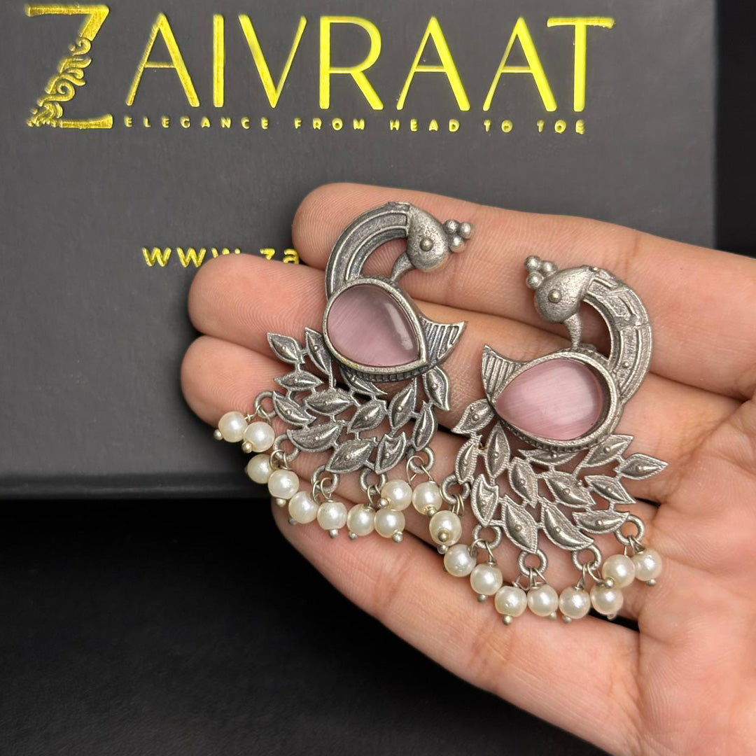 Moor Pankh Jhumki (Pink)