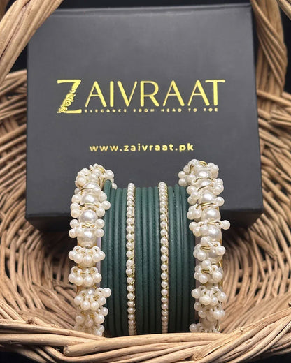 Durrah - Pearl Metal Bangles