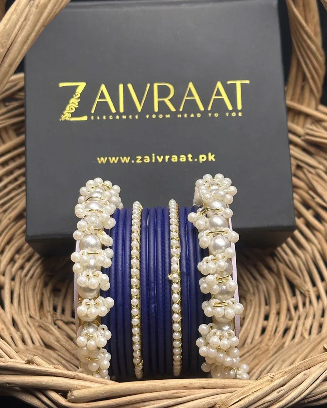 Durrah - Pearl Metal Bangles