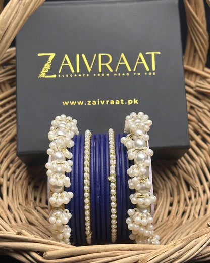Durrah - Pearl Metal Bangles