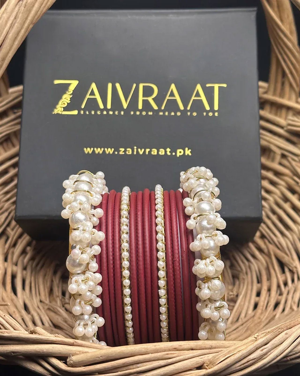Durrah - Pearl Metal Bangles