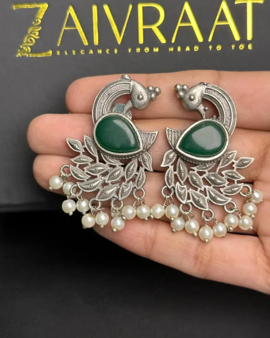 Moor Pankh Jhumki (Green)