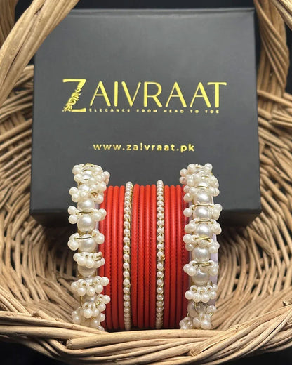 Durrah - Pearl Metal Bangles