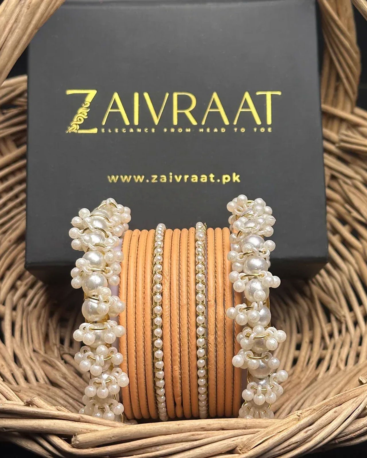 Durrah - Pearl Metal Bangles