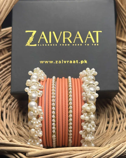 Durrah - Pearl Metal Bangles