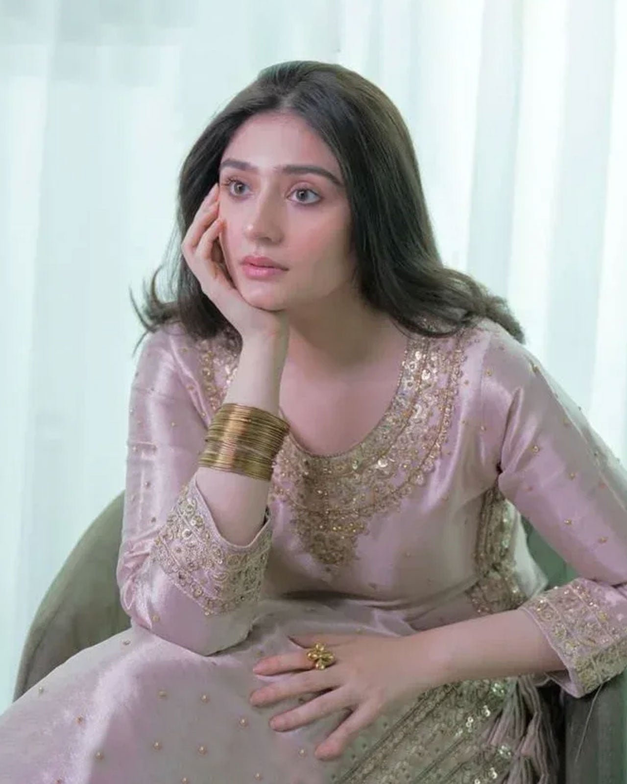 Durefishan Inspired Golden Steel Bangles