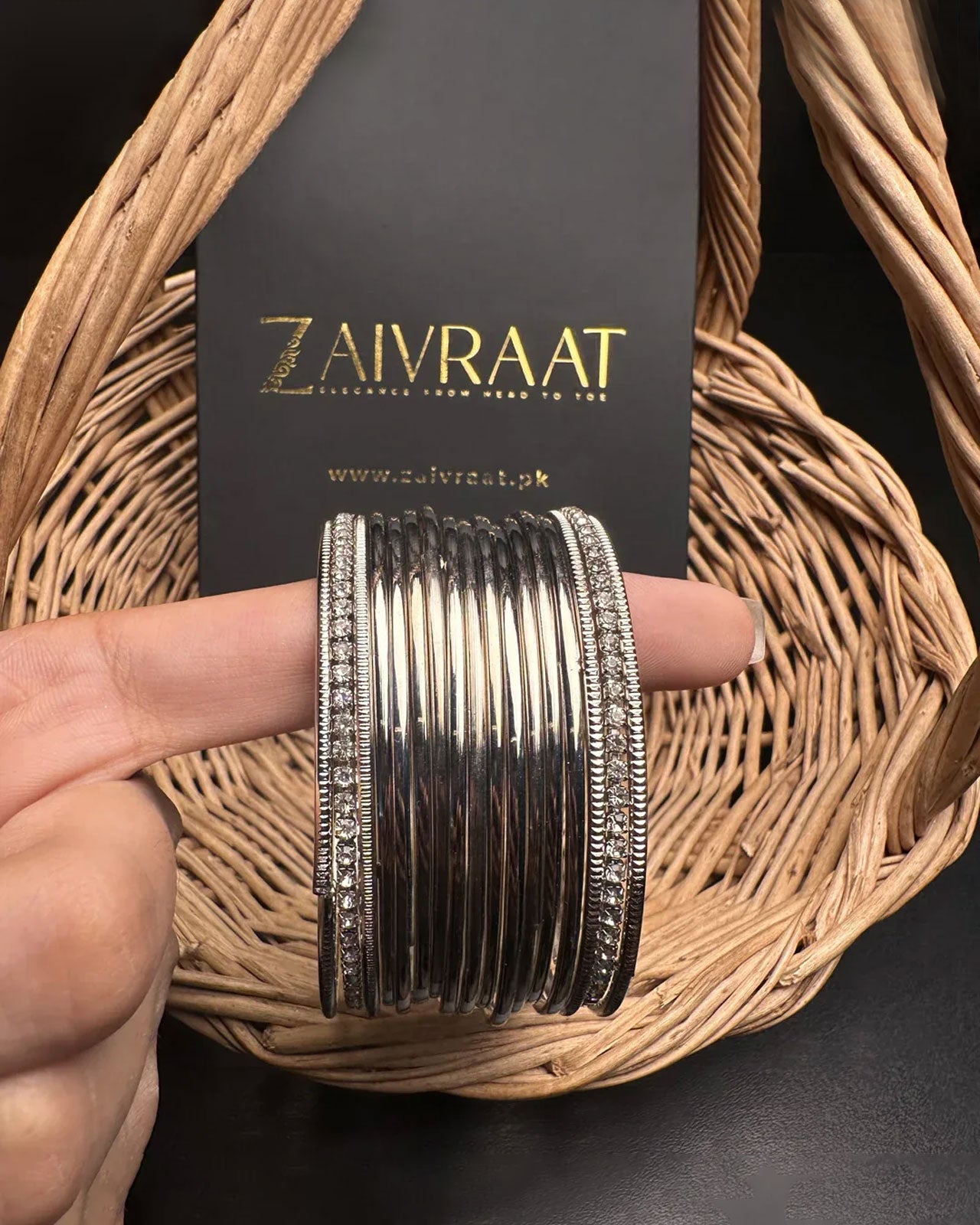 Roshni - Steel Bangles (Silver)