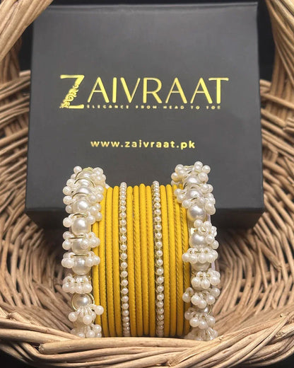 Durrah - Pearl Metal Bangles