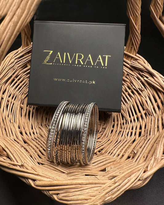 Roshni - Steel Bangles (Silver)