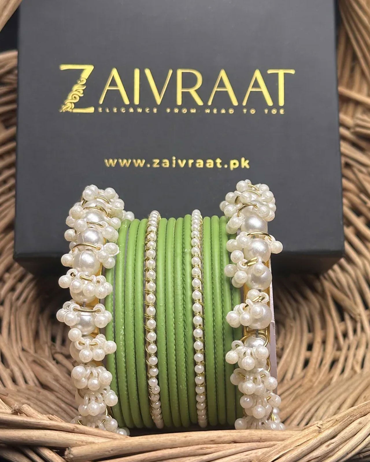 Durrah - Pearl Metal Bangles