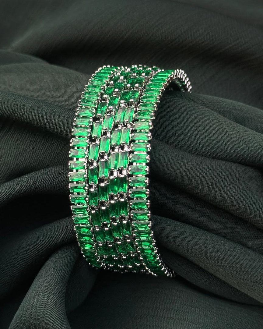 Emerald Luxe Bangles
