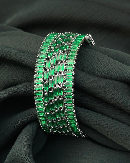 Emerald Luxe Bangles