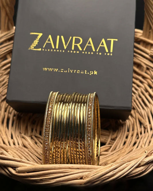 Roshni - Steel Bangles (Golden)