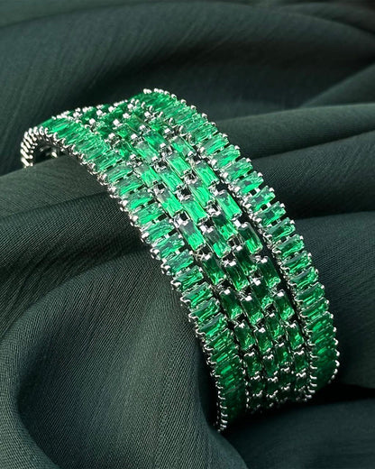 Emerald Luxe Bangles
