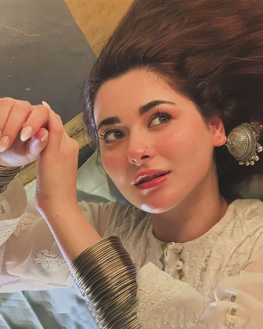 Sharjeena Inspired Silver Steel Bangles