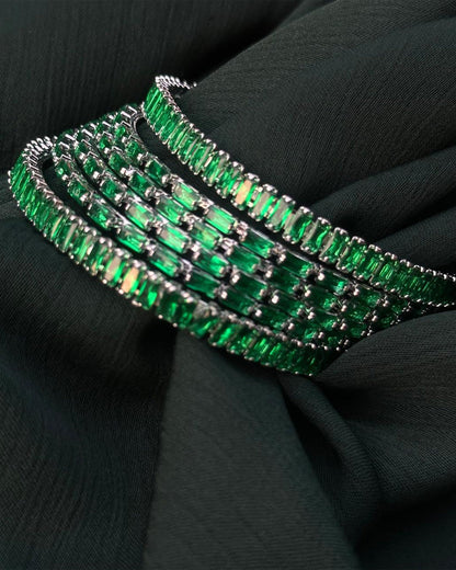 Emerald Luxe Bangles