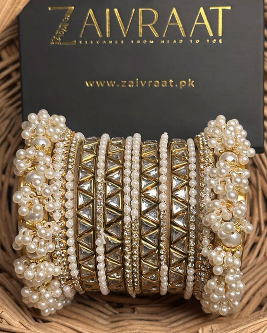 Kirnen - Pearl Luxe Bangles (Triangle)
