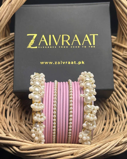 Durrah - Pearl Metal Bangles