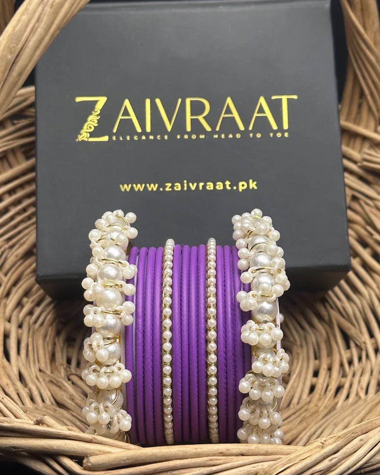 Durrah - Pearl Metal Bangles
