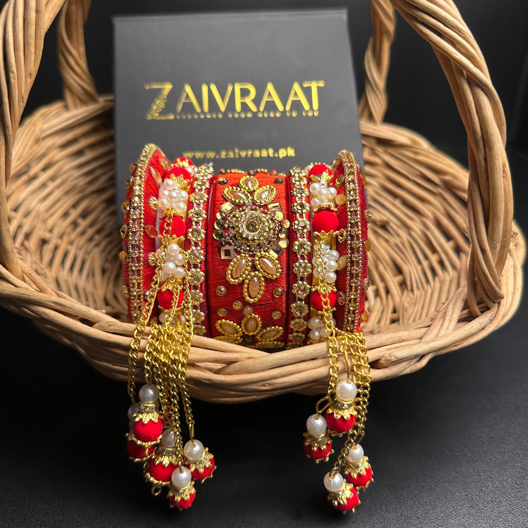 Handmade Fancy Bangles with Tassels