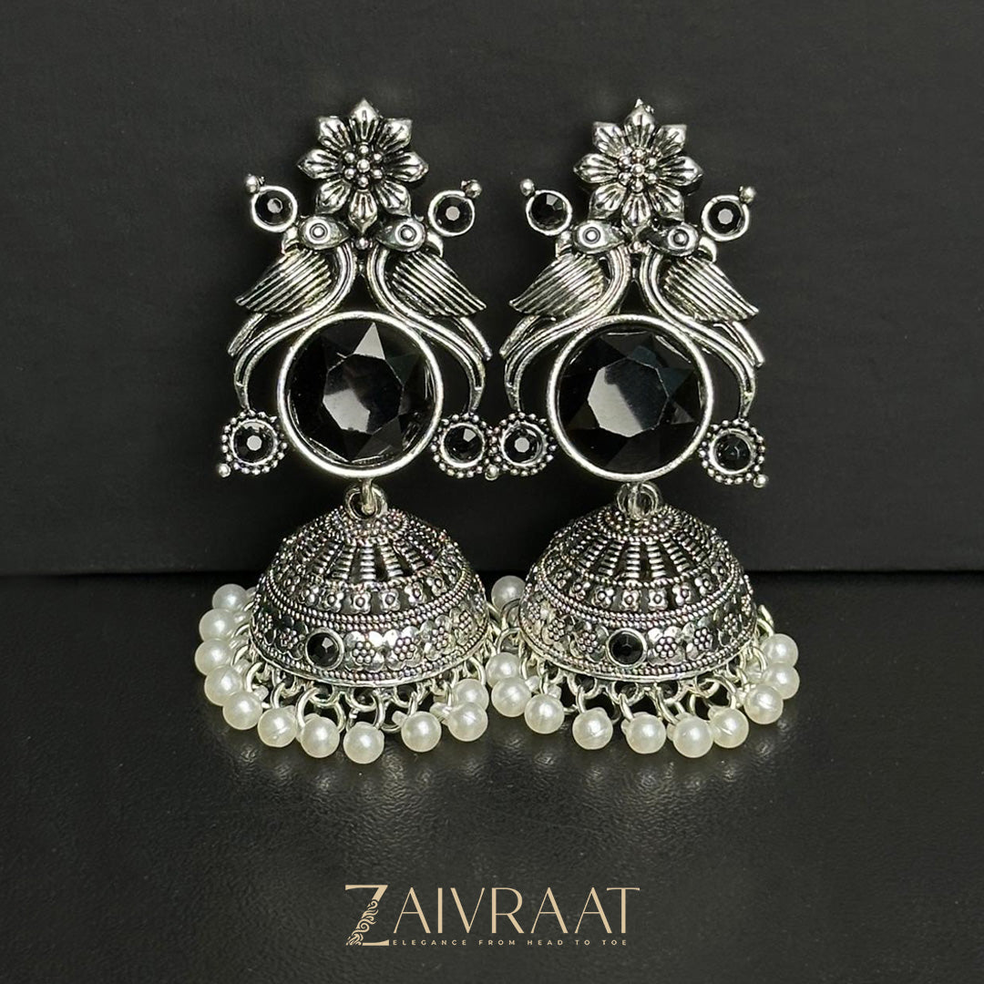 Meherbano Jhumkay (Black)