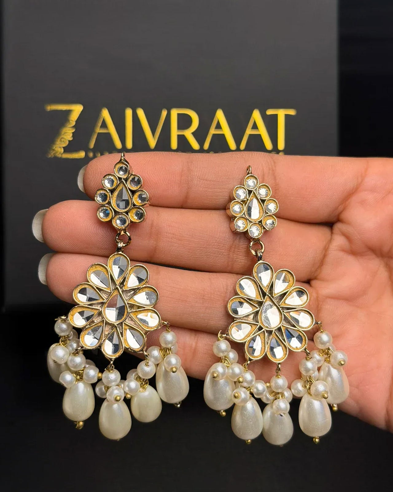 Arooj - Kundan (White)
