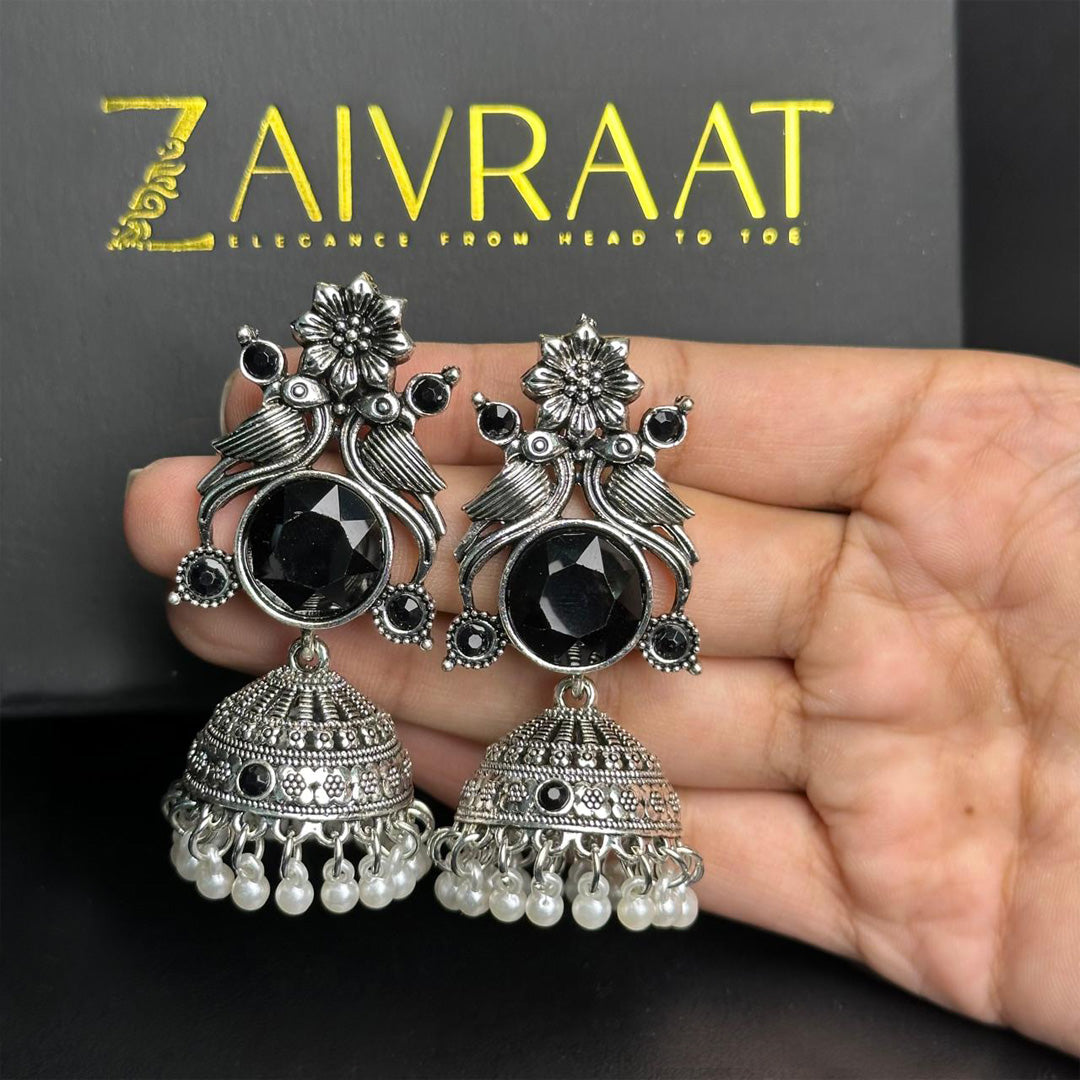 Meherbano Jhumkay (Black)