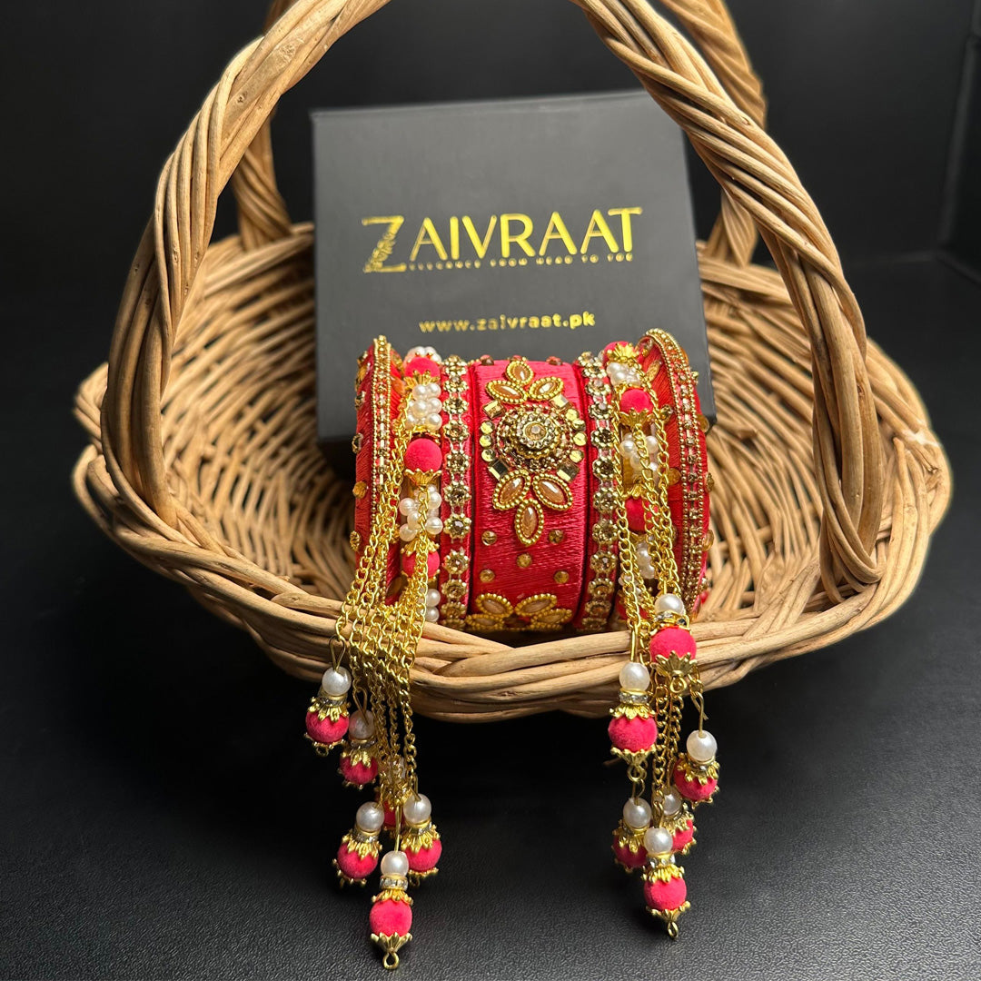 Handmade Fancy Bangles with Tassels