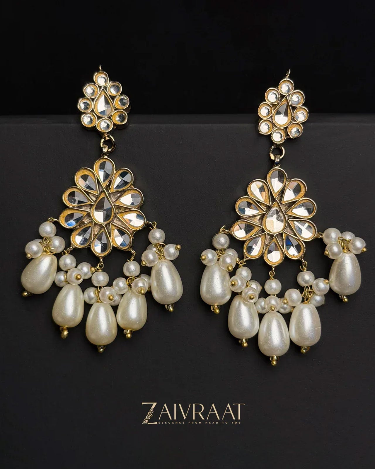 Arooj - Kundan (White)