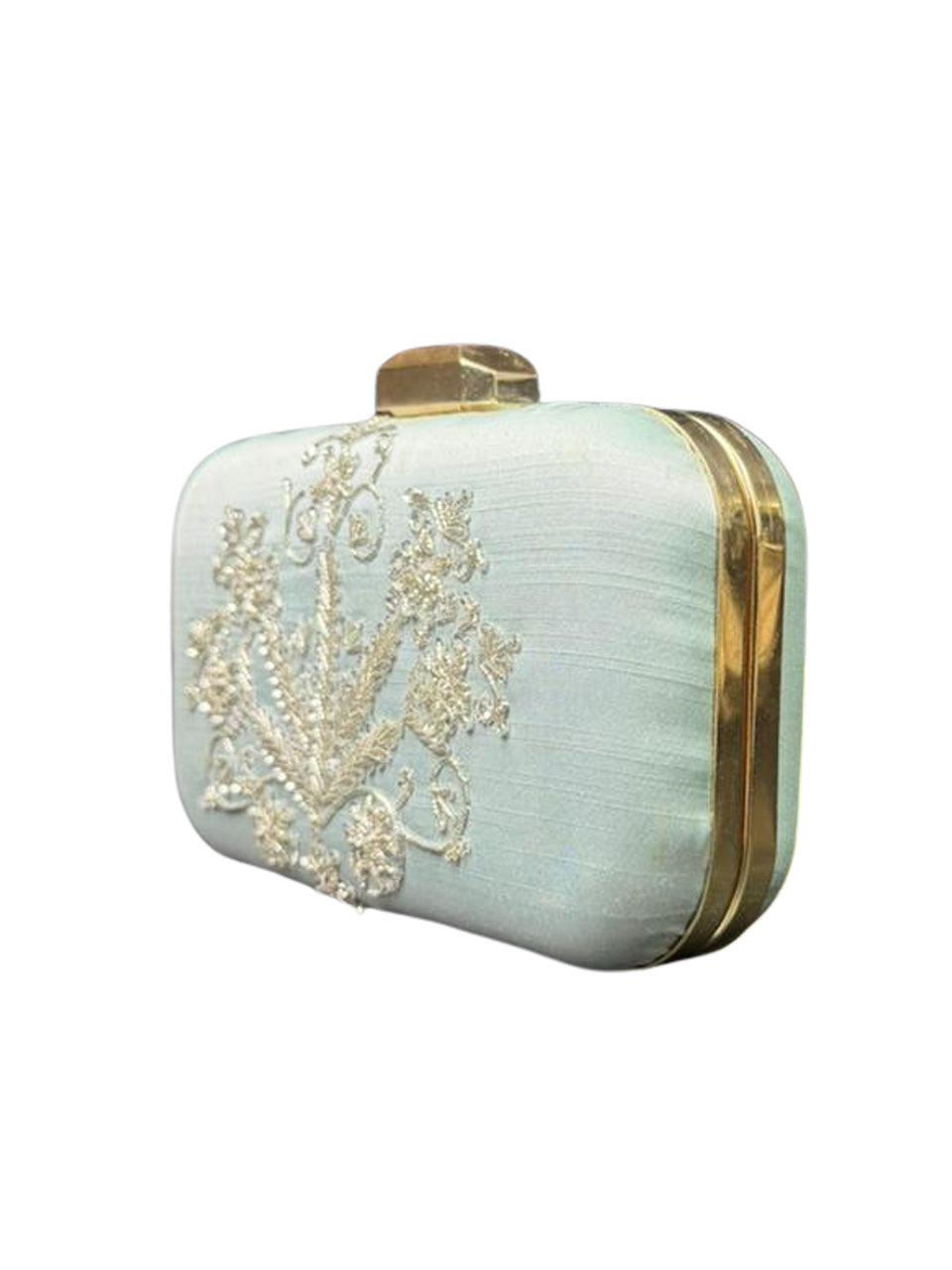 Aqua Whisper Clutch