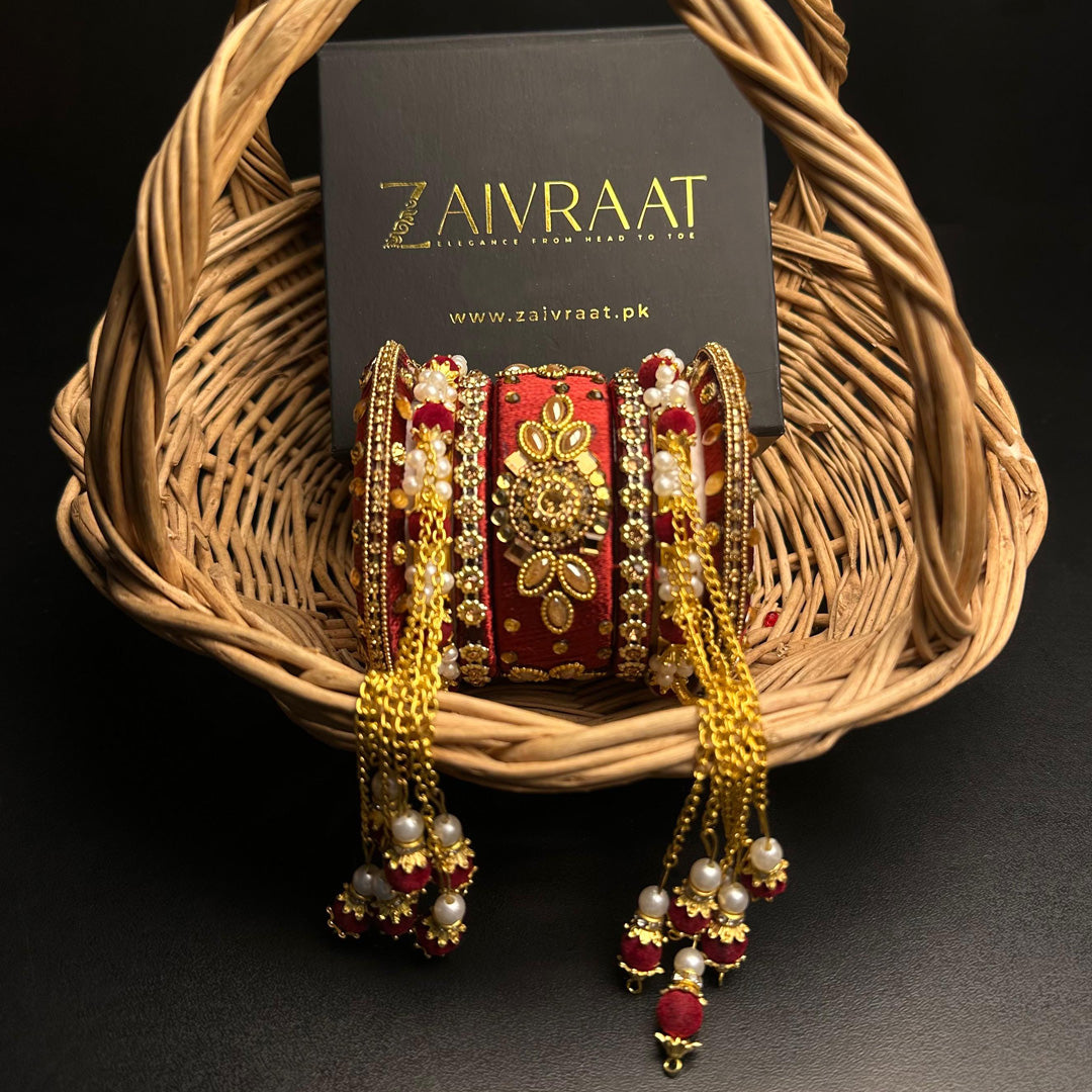 Handmade Fancy Bangles with Tassels