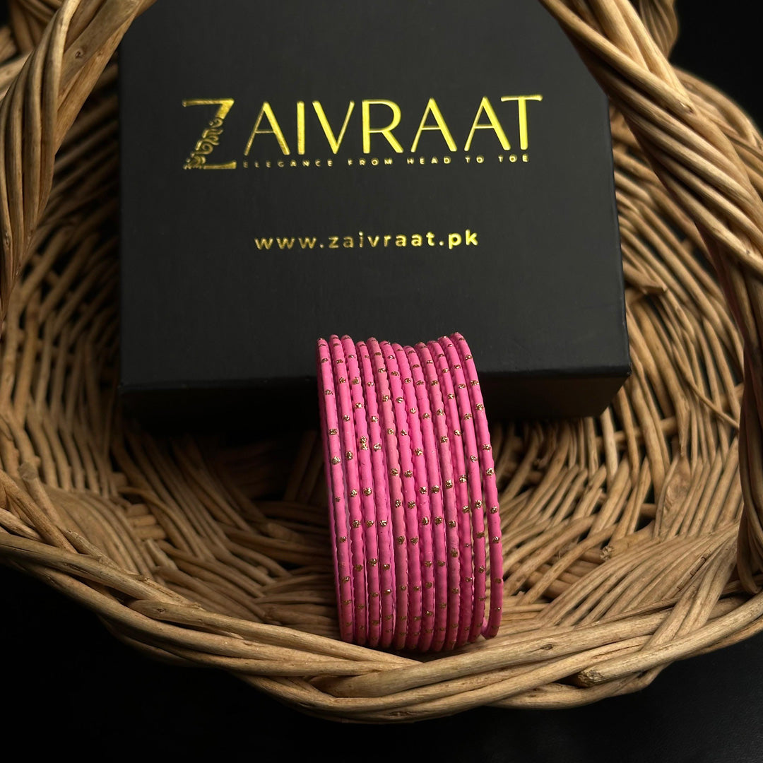 Dotted Metallic Bangles