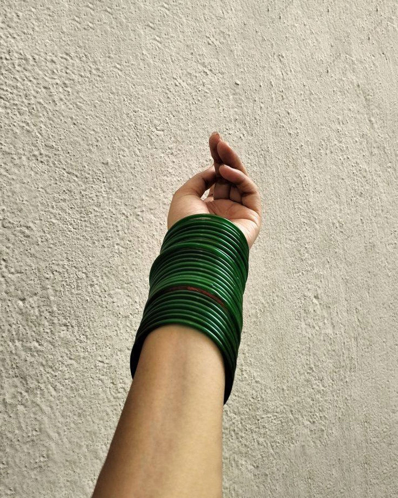 Yumna Zaidi Inspired Green Glass Bangles